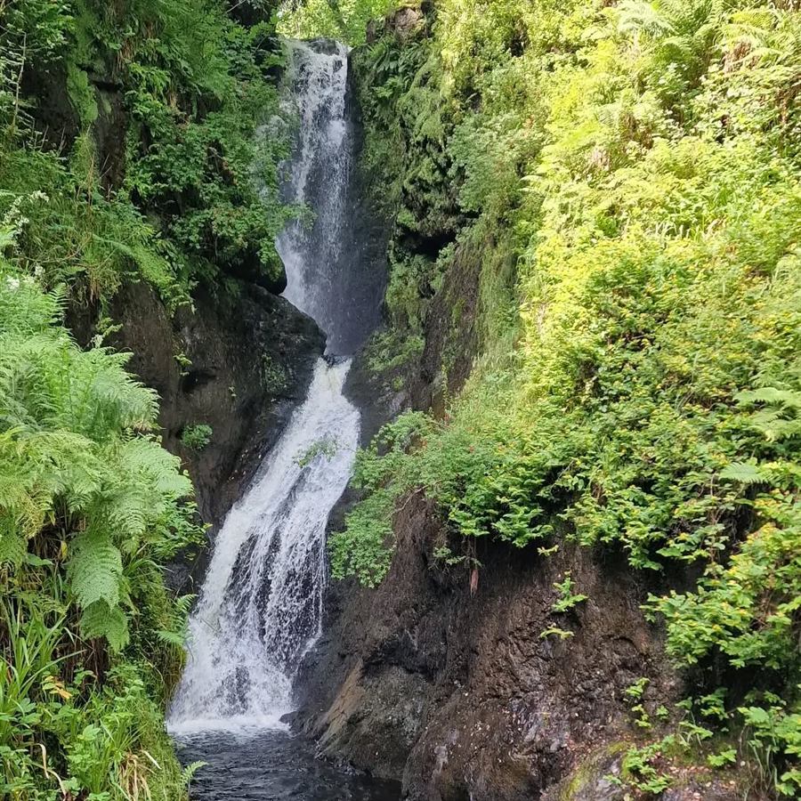 Chasing waterfalls in Glenariff and taking in the sea air at Cushendall....
